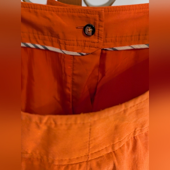 Burberry Orange Straight-Leg Pants - Picture 4 of 13
